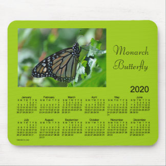 2020 Monarch Butterfly Calendar by Janz Mouse Pad