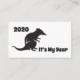 2020 My Rat Year Business Card