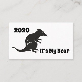 2020 My Rat Year Business Card