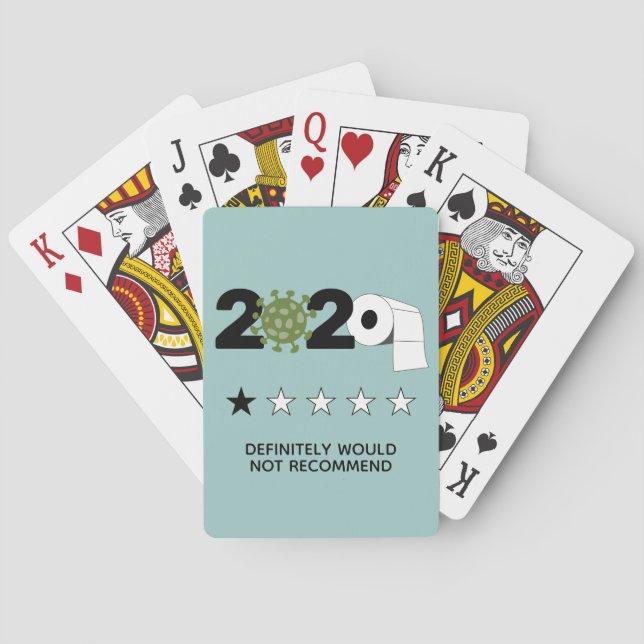 2020 - One Star Rating Would Not Recommend Playing Cards (Back)