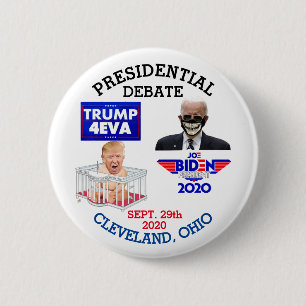 2020 PRESIDENTIAL DEBATE CLEVELAND, OHIO 2 INCH ROUND BUTTON