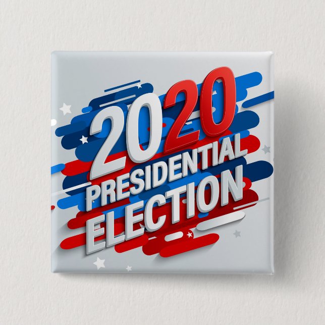 2020 Presidential Election 2 Inch Square Button (Front)