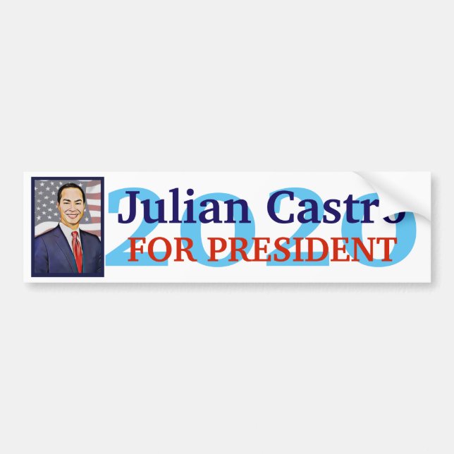 2020 Presidential Election Julian Castro Bumper Sticker (Front)