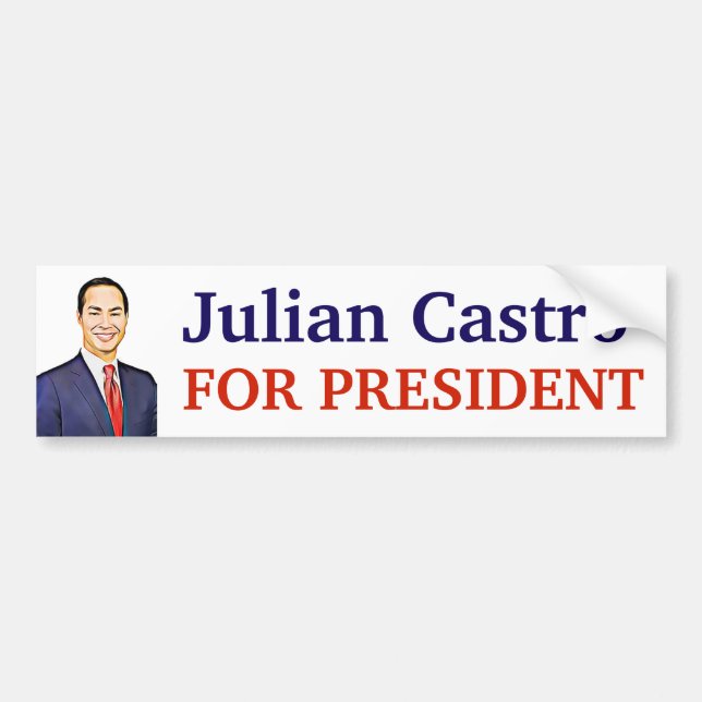 2020 Presidential Election Julian Castro Bumper Sticker (Front)