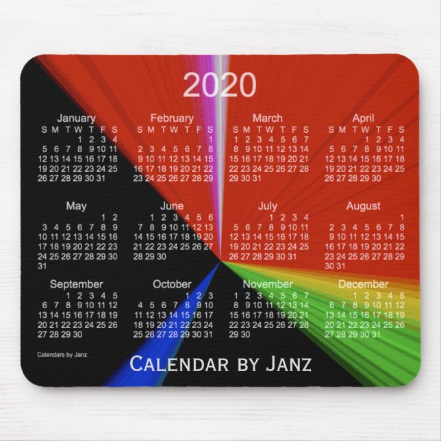2020 Primary Point Calendar by Janz Mouse Pad (Front)