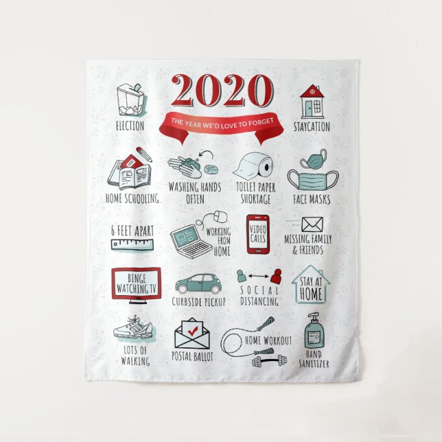 2020 Quarantine Activities List Tapestry (Front)