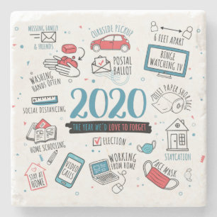 2020 Quarantine Lockdown Activities Stone Coaster