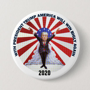 2020 Re-Elect Trump 3 Inch Round Button