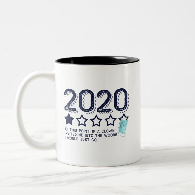 2020 Review Not Recommended Two-Tone Coffee Mug (Left)