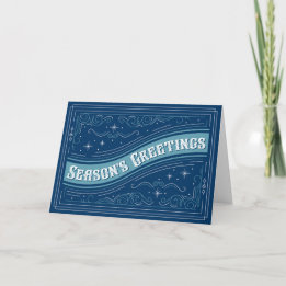2020 Season's Greetings Holiday Card | Blue