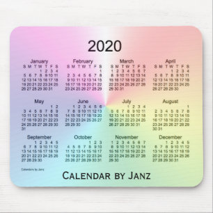 2020 Shimmer Calendar by Janz Mouse Pad