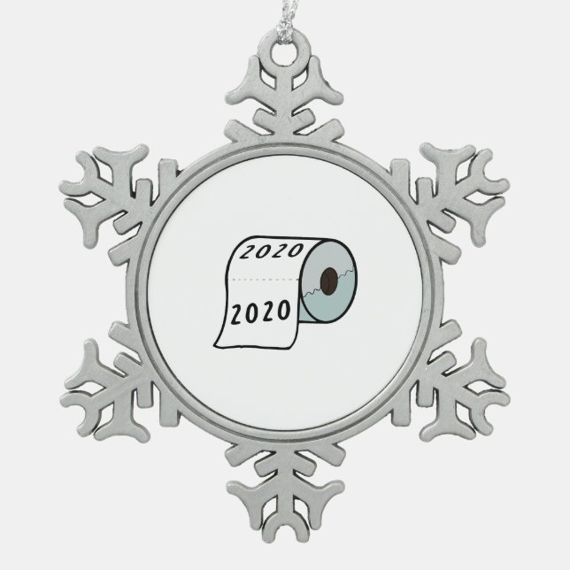 2020 Toilette Papier d'égout Ornement de Noël (Devant)