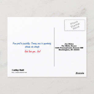 2020 Vision Merci Joe! Carte postale préadressée