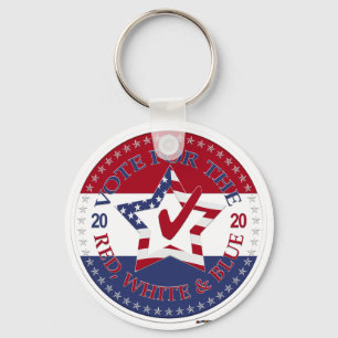 2020 Vote For The Red, White and Blue Star and Che Keychain