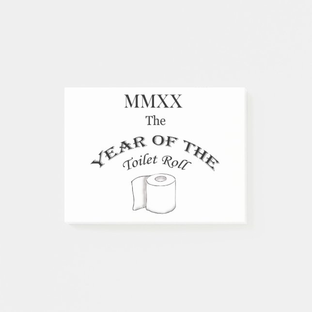 2020 Year of the Toilet Roll Post-it Notes (Front)