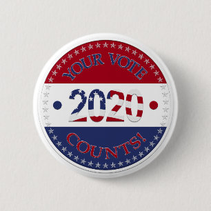 2020 Your Vote Counts 2 Inch Round Button