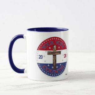 2020 Your Vote Counts Cross Mug