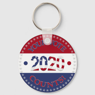 2020 Your Vote Counts Keychain