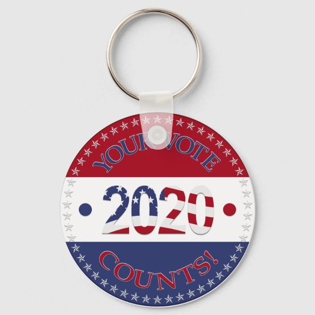 2020 Your Vote Counts Keychain (Front)