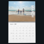 2021 A Year In Our Life  Aqua Cover|Photo Calendar<br><div class="desc">Share favourite memories of the past year,  with this photo calendar. Each page features a full bleed photo with a white text overlay for the month running down the right edge. The front and back cover are a aqua with your family name and  personal caption in a white typography.</div>
