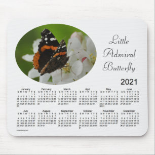 2021 Butterfly Calendar by Janz Mouse Pad
