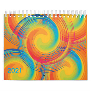 2021 Calendar Colourful Colours