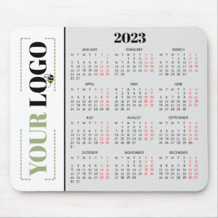 2021 Calendar Custom Business Logo Mouse Pad