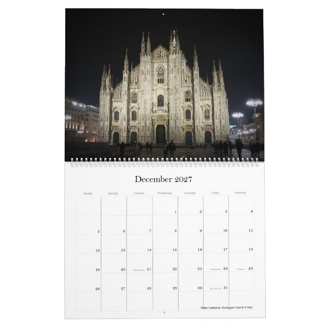 2021 Calendar - Italy (Dec 2027)