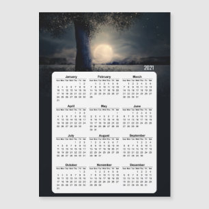 2021 Calendar Magic Tree Full Moon