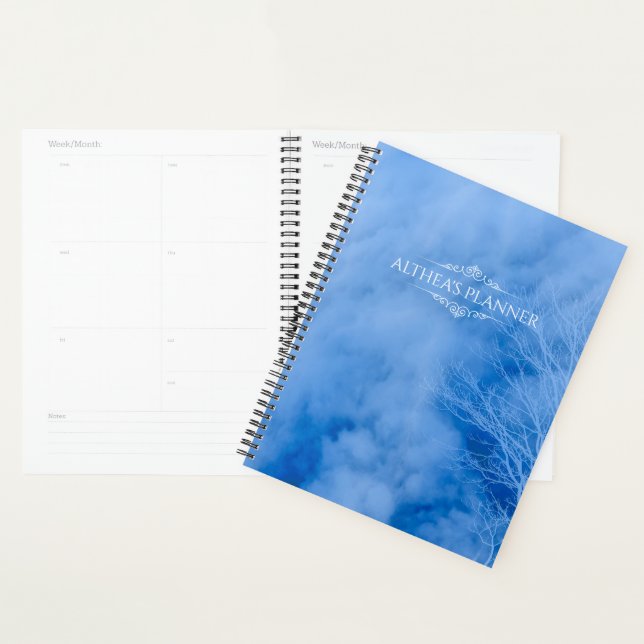2021 Calendar on Blue Trees & Clouds | Planner (Display)