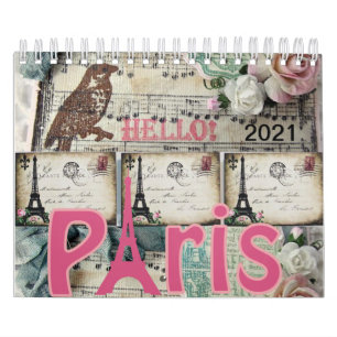 2021 Calendar Paris, France