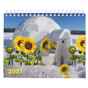 2021 Calendar Polar Bear