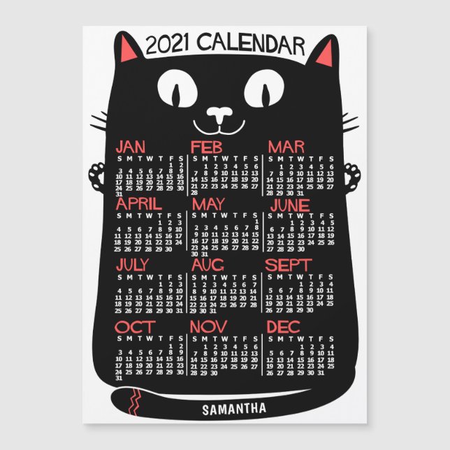 2021 Calendar (See Description for New Version) (Front)