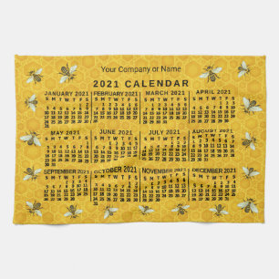 2021 Calendar (See Description for New Version)  Kitchen Towel