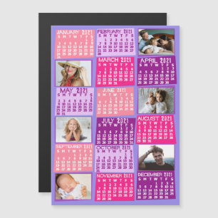 2021 Calendar (See Description for New Version)  Magnetic Invitation