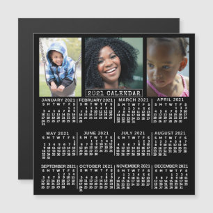 2021 Calendar (See Description for New Version) Magnetic Invitation
