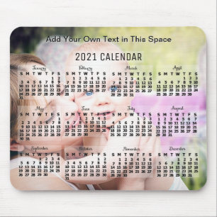2021 Calendar (See Description for New Version)  Mouse Pad