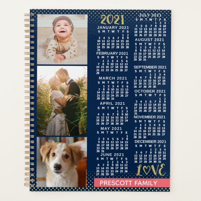 2021 Calendar (See Description for New Version)  Planner (Front)