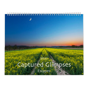 2021 Captured Glimpses Scenic Wall Calendar