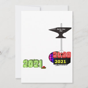 2021 Crushing 2020 with Happy New Year Anvil Holiday Card