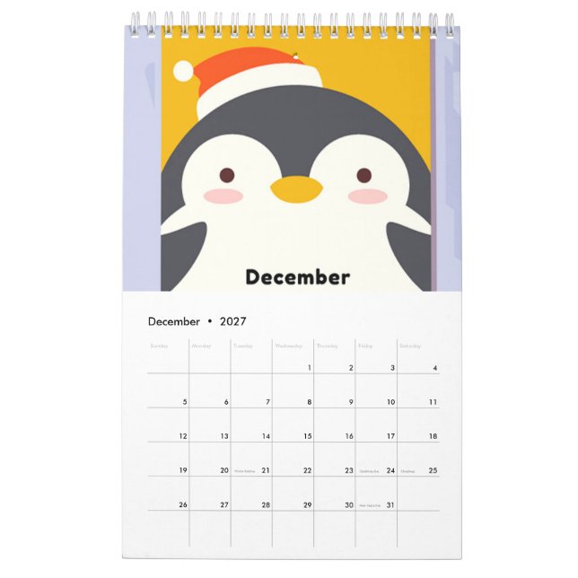 2021 Cute Kawaii Animals Calendar (Dec 2027)