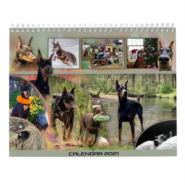 2021 Dobermantalk Calendar (Back)