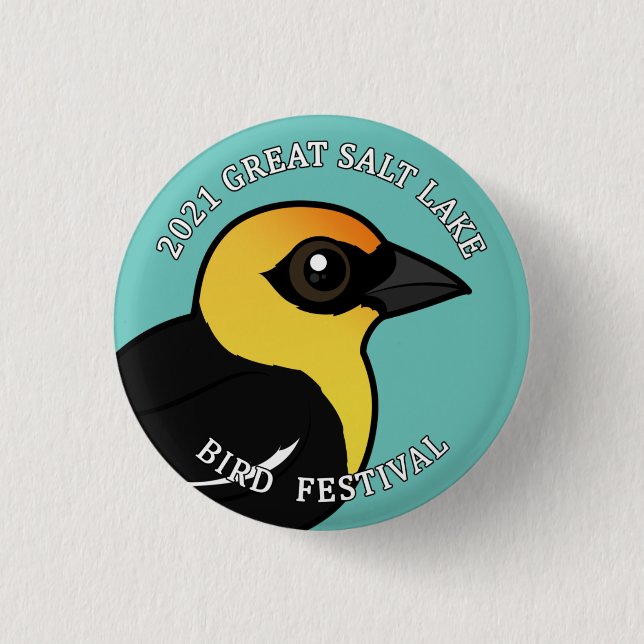 2021 Great Salt Lake Bird Festival 1 Inch Round Button (Front)