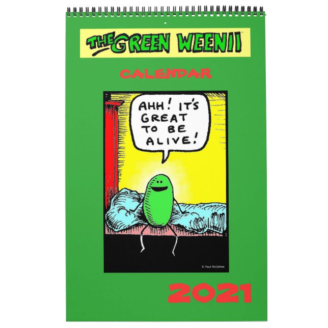 2021 Green Weenii Calendar (Cover)