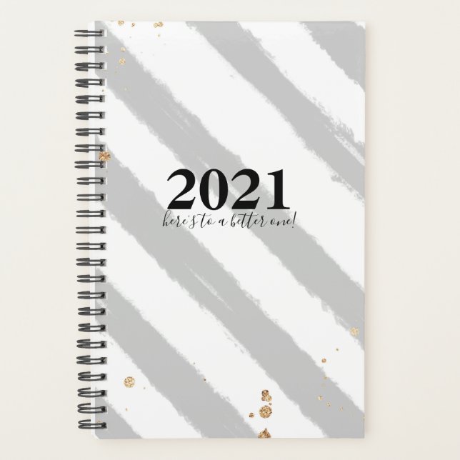 2021 Here's to a Better One Simple Script Planner (Front)