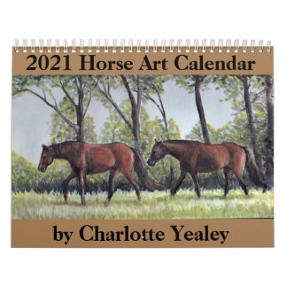 2021 Horse Art Calendar by Charlotte Yealey