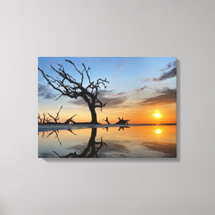 2021 jekyll island sunrise #4 canvas print