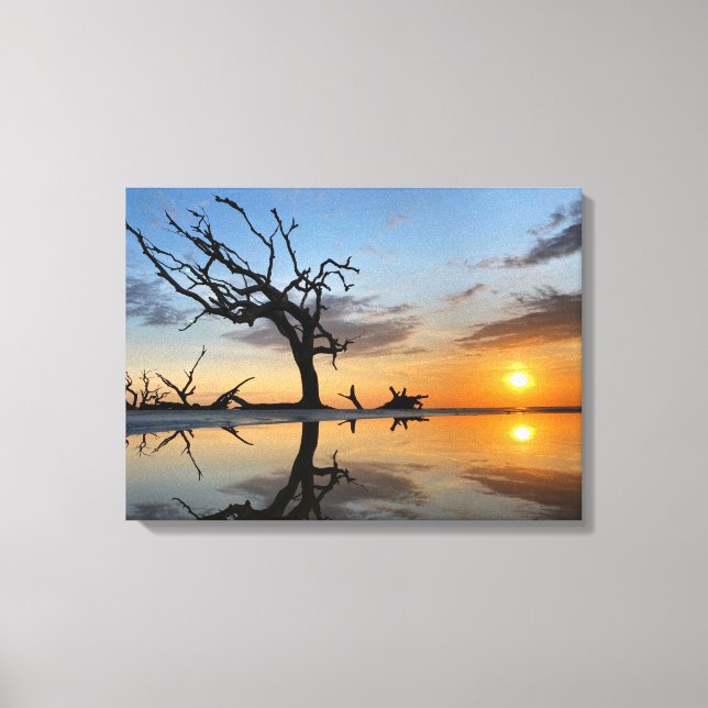 2021 jekyll island sunrise #4 canvas print (Front)