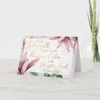 2021 JW Year Text - Keep Calm and Show Trust Card