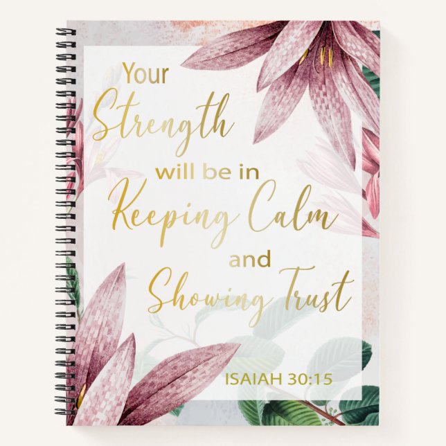 2021 JW Year Text - Keep Calm and Show Trust Notebook (Front)